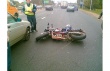 дорожно-транспортное происшествие: автомобиль  столкнулся с мотоциклом