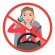 О запрете использования телефонов во время вождения